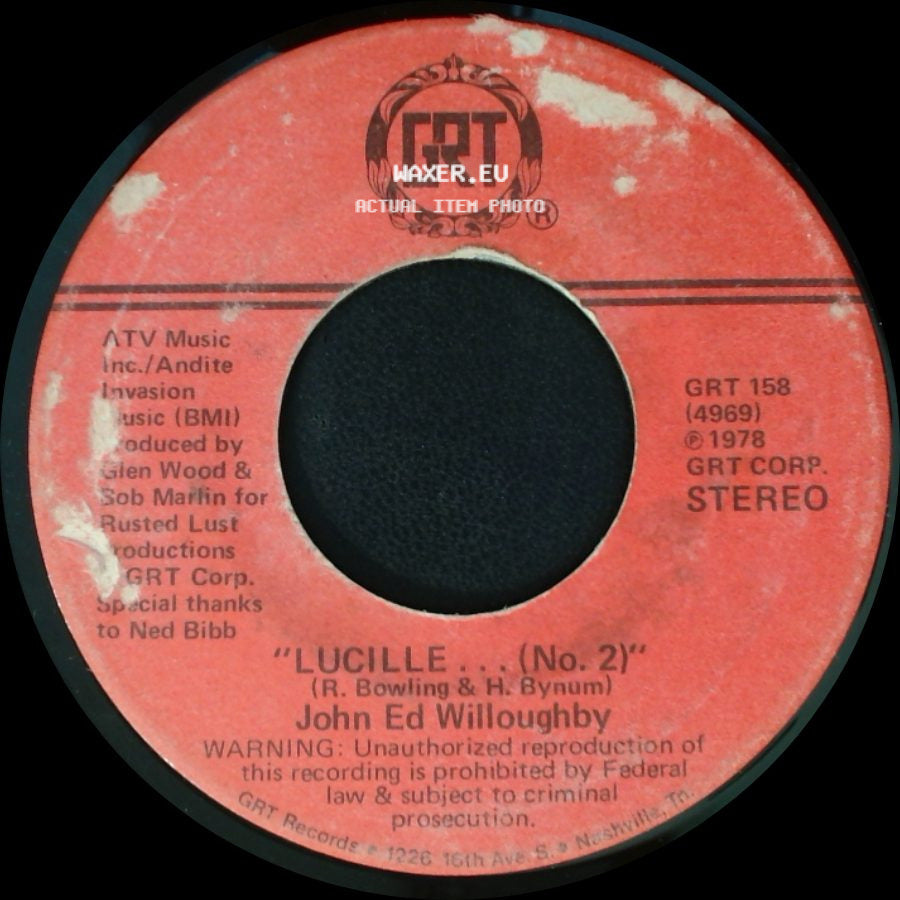 John Ed Willoughby - Disco-Tinued / Lucille ... (No. 2) side B