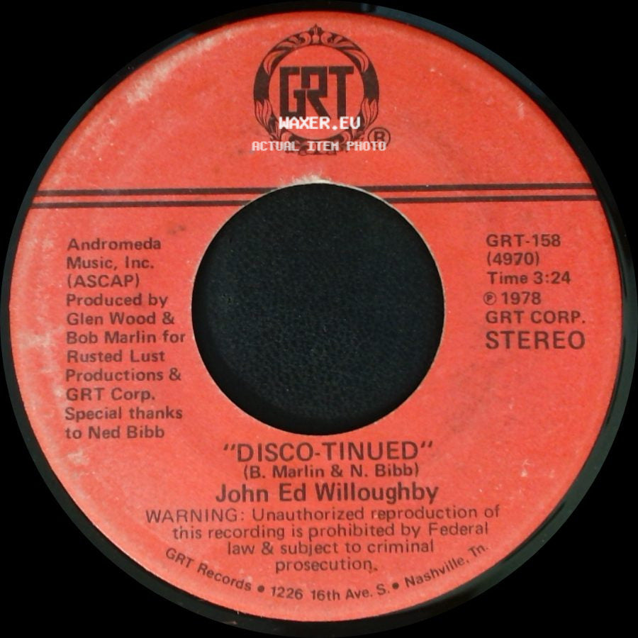 John Ed Willoughby - Disco-Tinued / Lucille... (No. 2) side A
