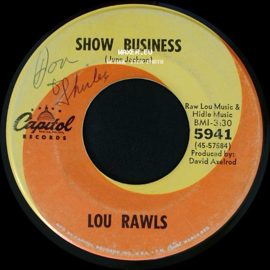Lou Rawls - When Love Goes Wrong / Show Business side B