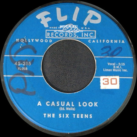 The Six Teens - Teen Age Promise / A Casual Look side B