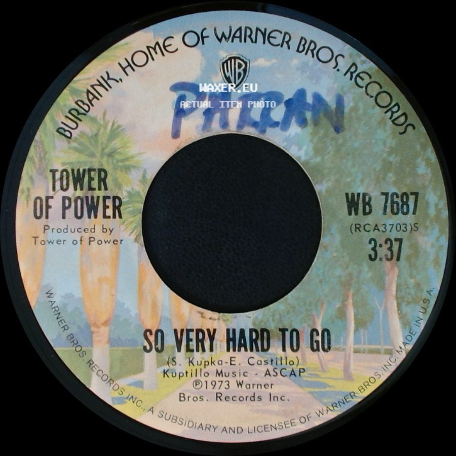 Tower Of Power - Clean Slate / So Very Hard To Go side B
