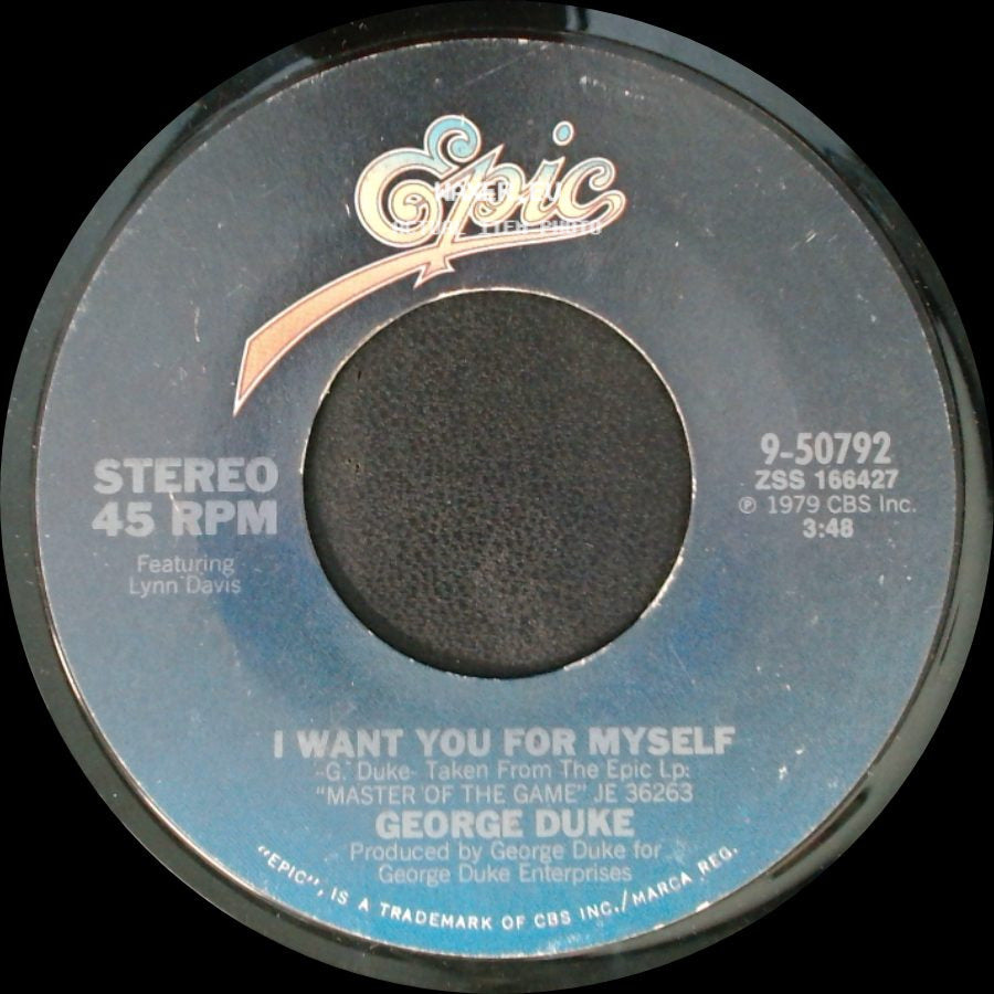 George Duke - I Want You For Myself / Party Down side A