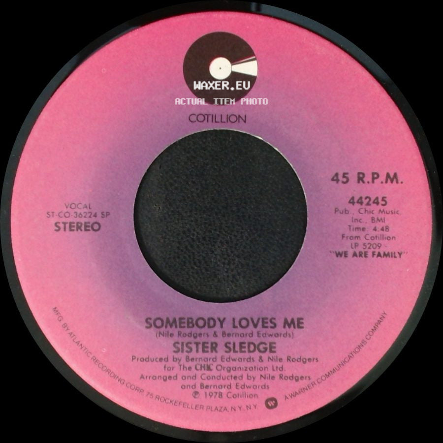 Sister Sledge - He's The Greatest Dancer / Somebody Loves Me side B