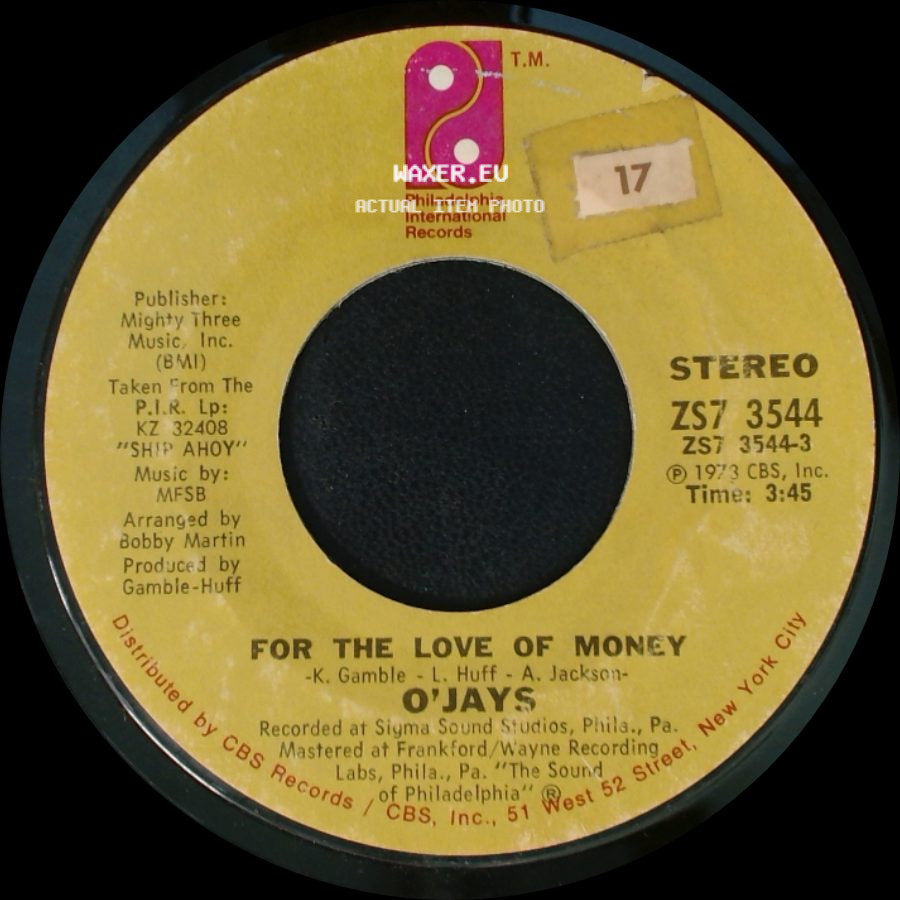 O'jays - People Keep Tellin' Me / For The Love Of Money side B