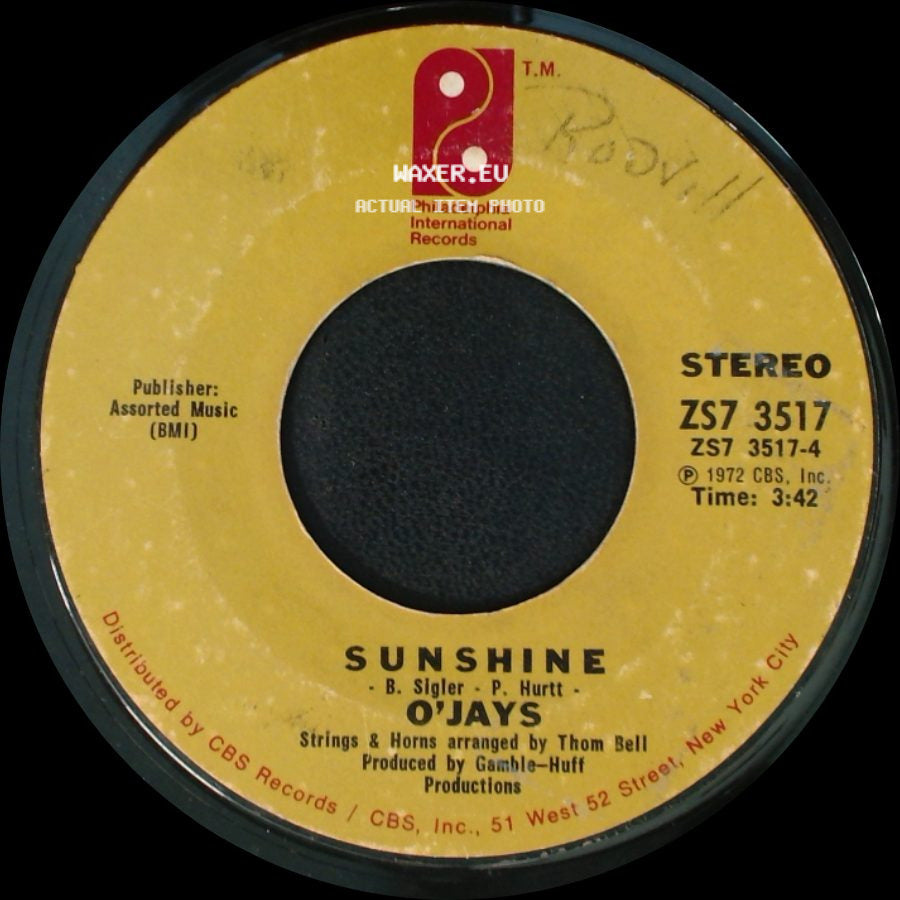 O'jays - Back Stabbers / Sunshine side B