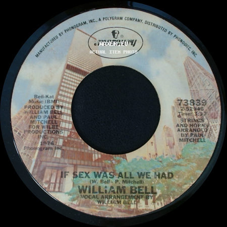 William Bell - Tryin' To Love Two / If Sex Was All We Had side B