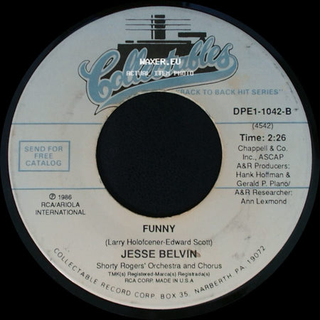 Jesse Belvin - Guess Who / Funny side B