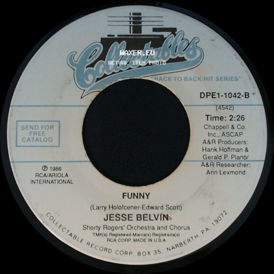 Jesse Belvin - Guess Who / Funny side B