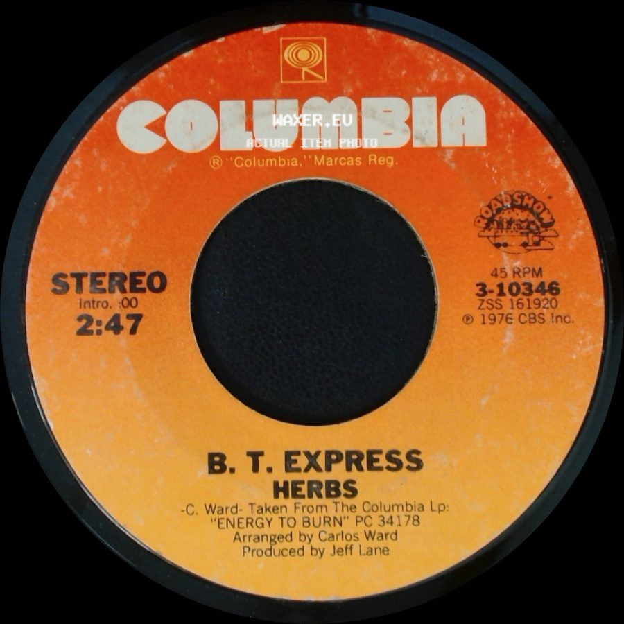 B. T. Express - Can't Stop Groovin' Now, Wanna Do It Some More / Herbs side B