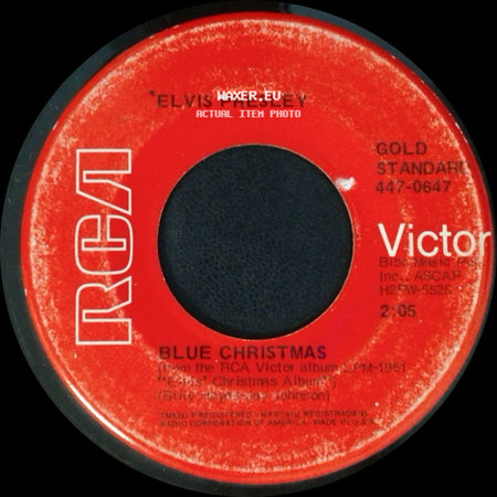 Elvis Presley - Blue Christmas / Santa Claus Is Back In Town side A