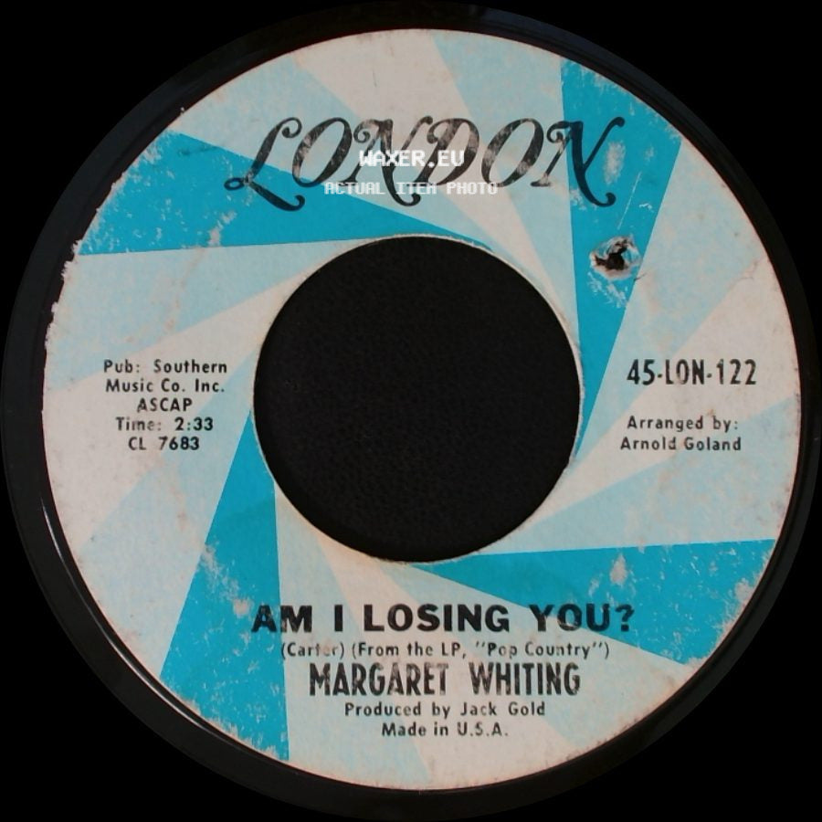 Margaret Whiting - Faithfully / Am I Losing You? side B