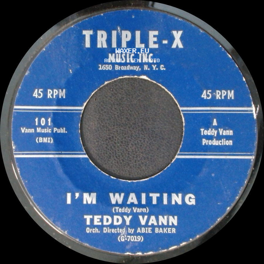 Teddy Vann - Cindy / I'm Waiting side B