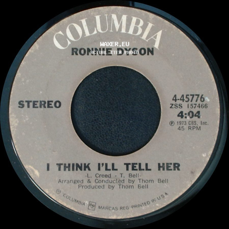 Ronnie Dyson - I Think I'll Tell Her / One Man Band (Plays All Alone) side A