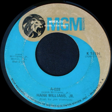 Hank Williams, Jr. / Hank Williams, Jr. With The Mike Curb Congregation - A-Eee / Rainin' In My Heart side A