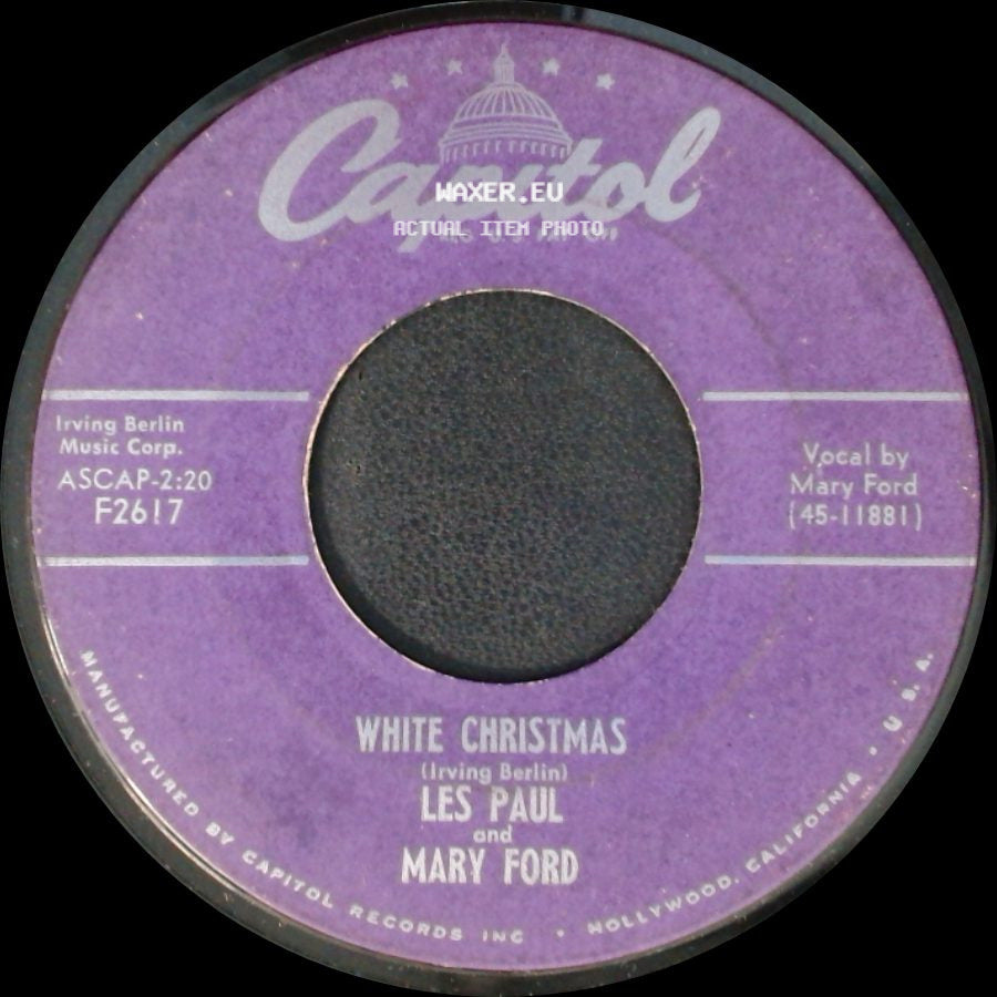 Les Paul And Mary Ford - White Christmas / Jungle Bells side A