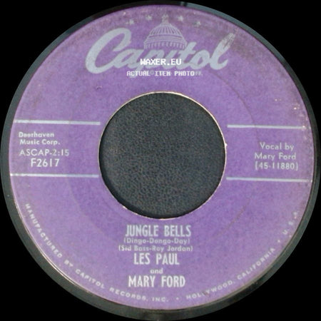 Les Paul And Mary Ford - White Christmas / Jungle Bells side B