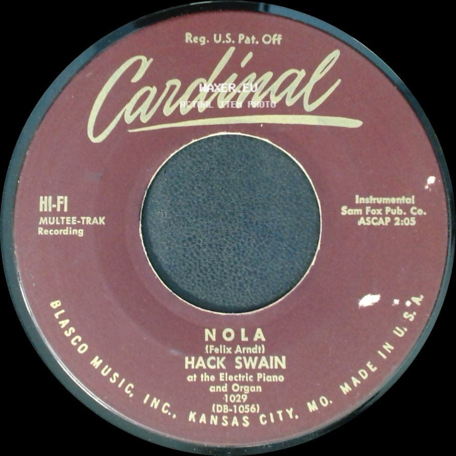 Hack Swain - My Blue Heaven / Nola side B