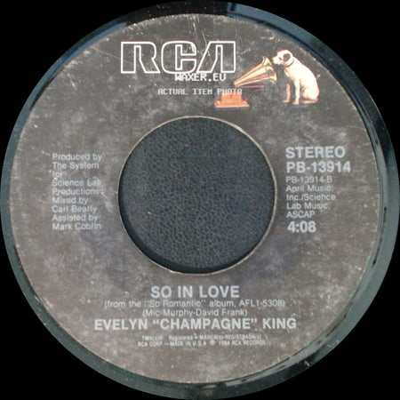 Evelyn "Champagne" King - So In Love / Just For The Night side A