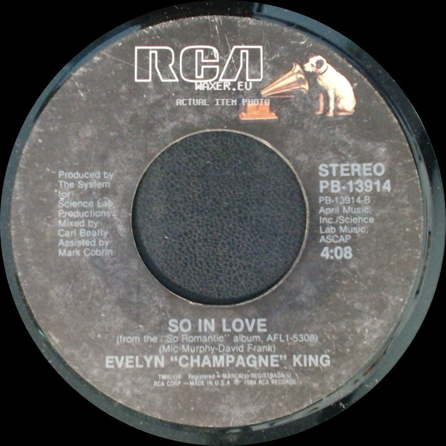 Evelyn "Champagne" King - So In Love / Just For The Night side A