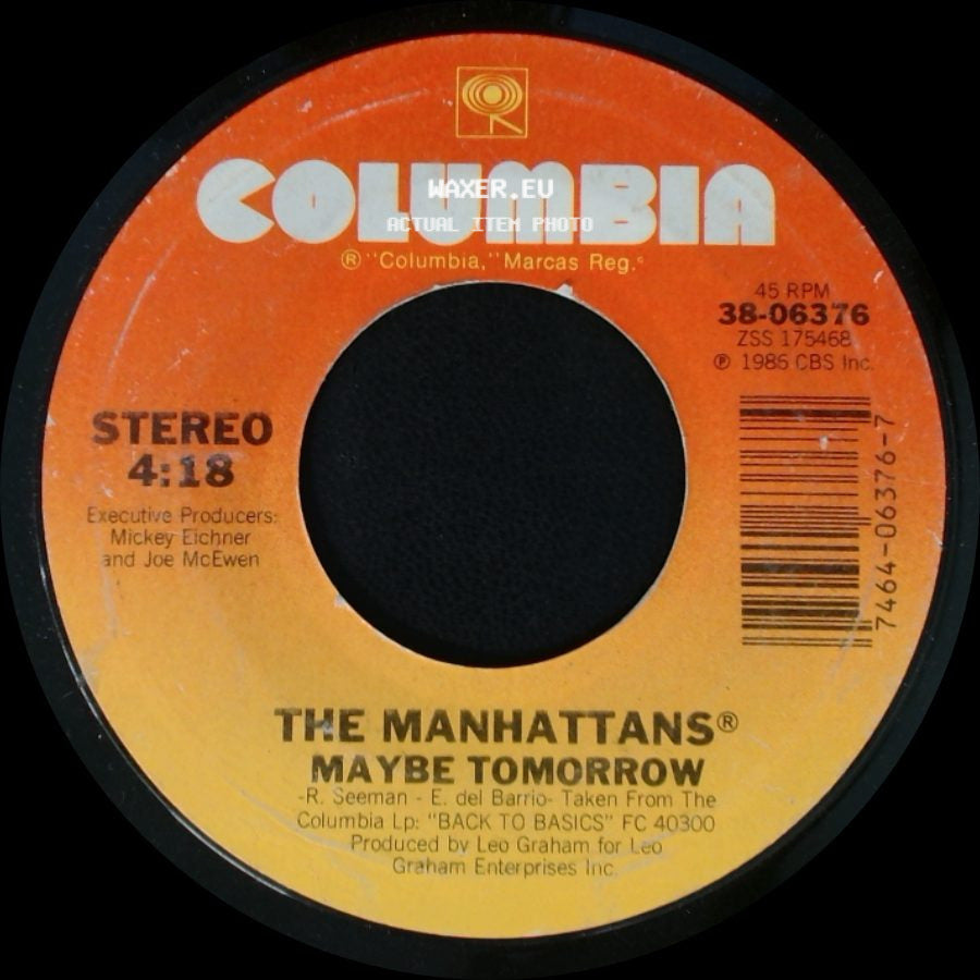 The Manhattans (With Regina Bell) / The Manhattans - Where Did We Go Wrong? / Maybe Tomorrow side B