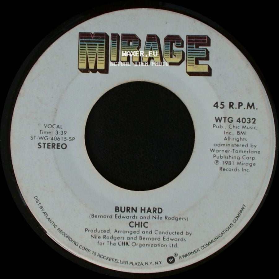 Chic - Soup For One / Burn Hard side B