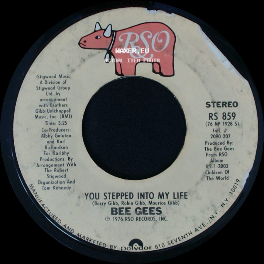 Bee Gees - Love So Right / You Stepped Into My Life side B