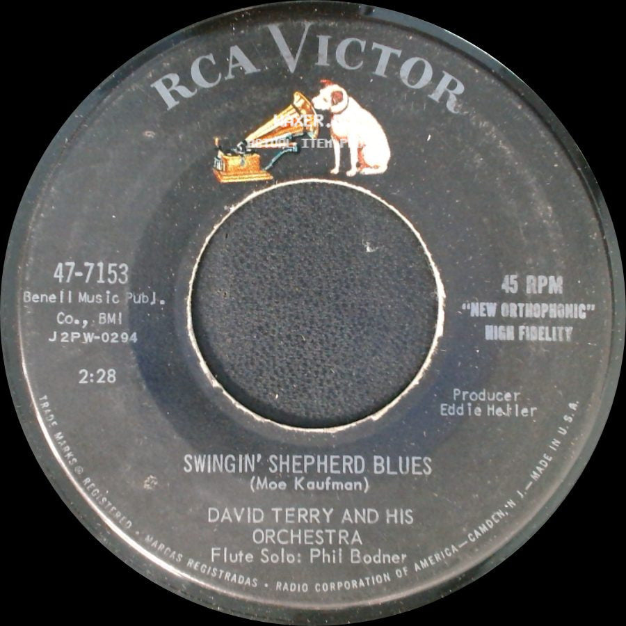 David Terry And His Orchestra - Swingin' Shepherd Blues / March From The River Kwai / Colonel Bogey side A