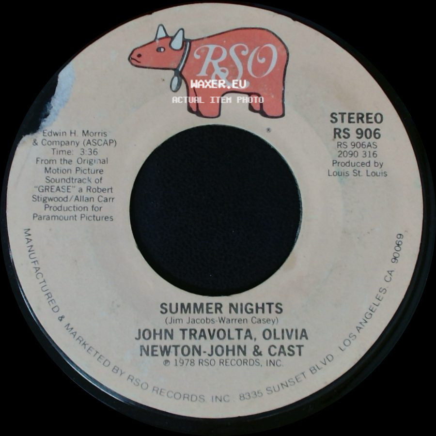 Louis St. Louis / John Travolta, Olivia Newton-John & Cast - Rock 'n' Roll Party Queen / Summer Nights side B