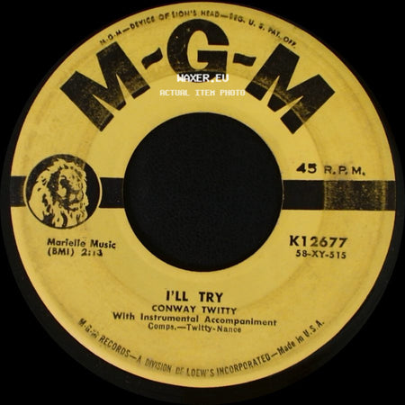 Conway Twitty - I'll Try / It's Only Make Believe side A