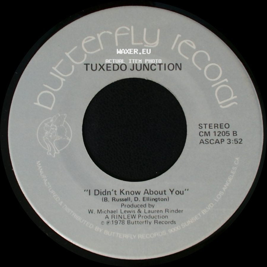 Tuxedo Junction - Chattanooga Choo Choo / I Didn't Know About You side B