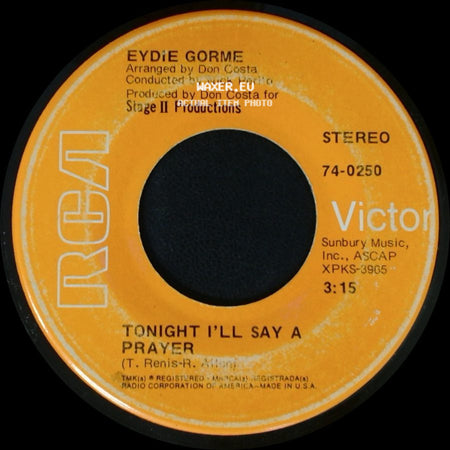 Eydie Gorme - Tonight I'll Say A Prayer / Wild One side A