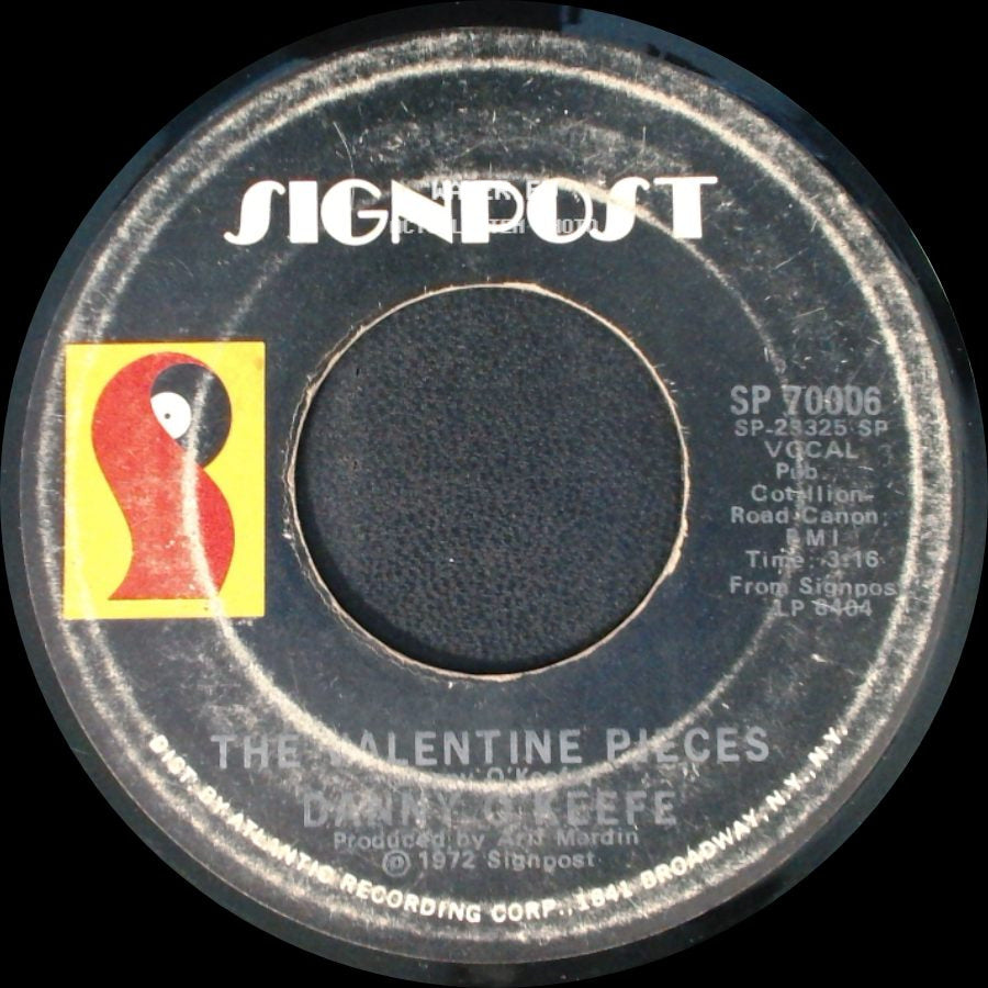 Danny Steffe / Danny O'keefe - The Valentine Pieces / Good Time Charlie's Got The Blues side A