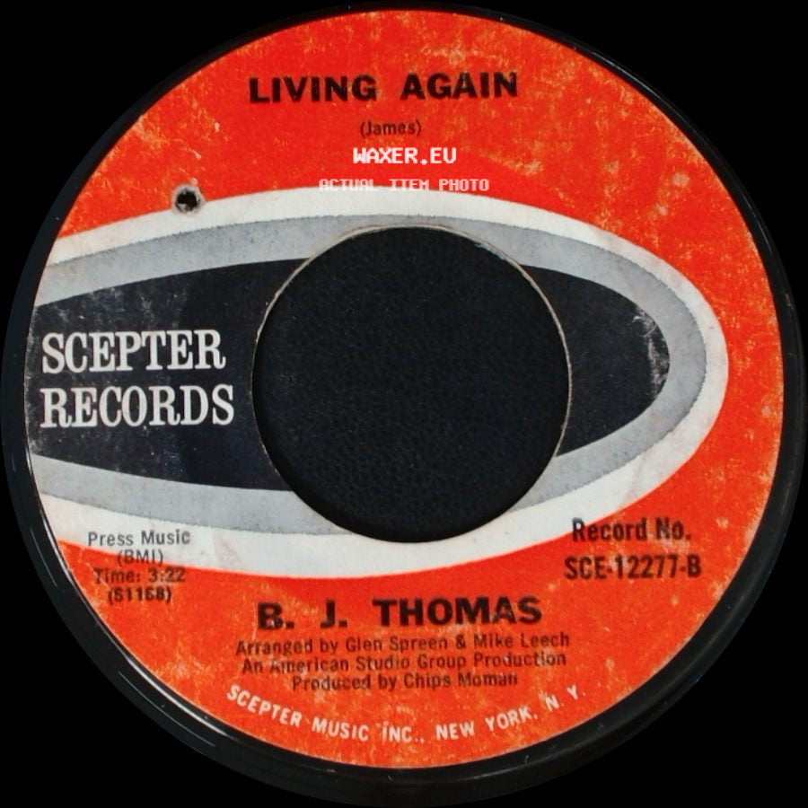 B. J. Thomas - Living Again / Everybody's Out Of Town side A
