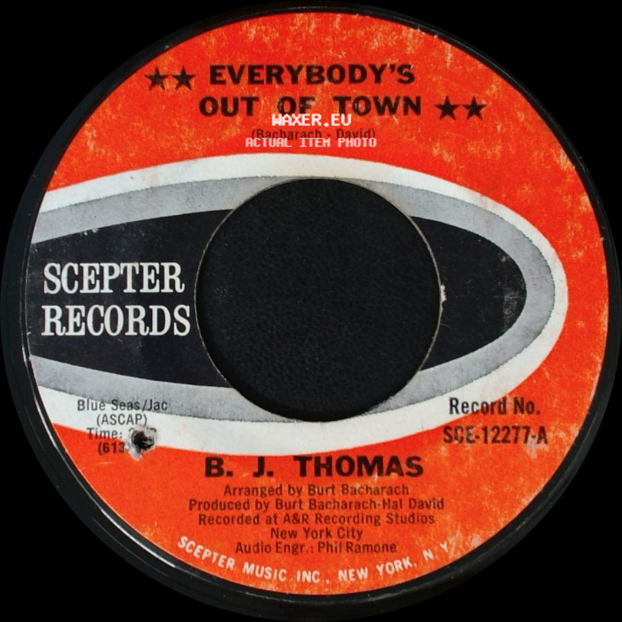 B. J. Thomas - Living Again / Everybody's Out Of Town side B