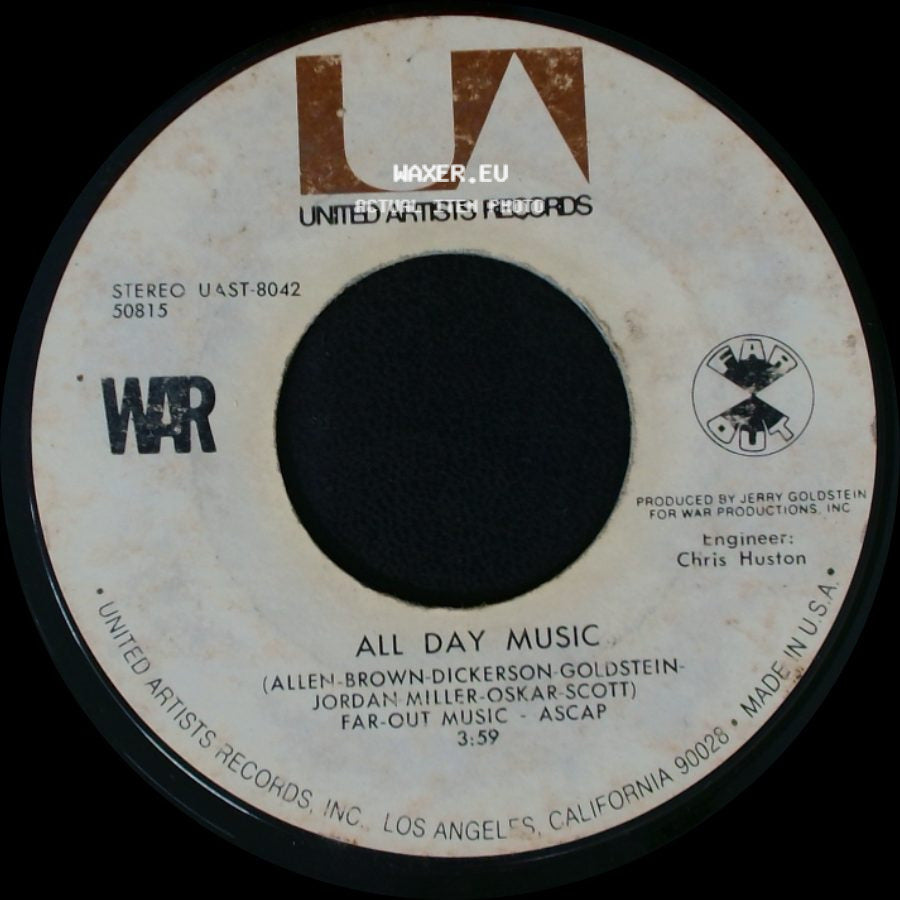 War - All Day Music / Get Down side A