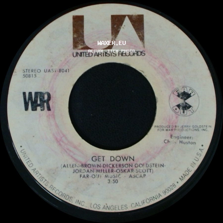 War - All Day Music / Get Down side B