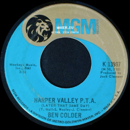Ben Colder - Folsom Prison Blues No. 1½ / Harper Valley P.T.A. (Later That Same Day) side B