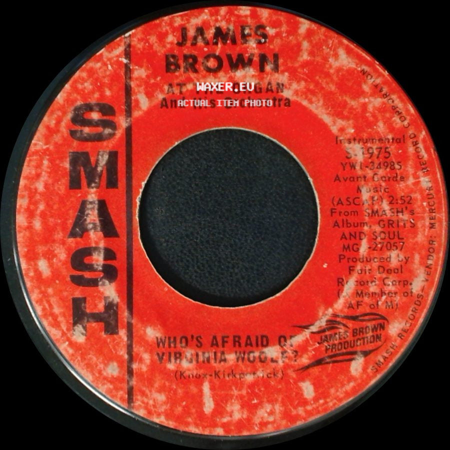 James Brown At The Organ And His Orchestra - Devil's Hideaway / Who's Afraid Of Virginia Woolf? side B