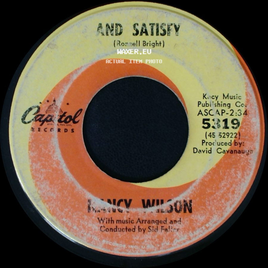 Nancy Wilson - And Satisfy / Take What I Have side A