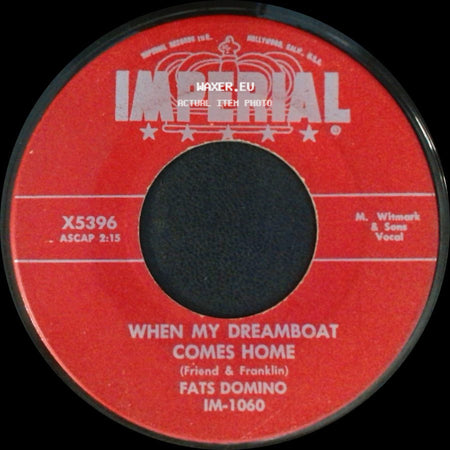 Fats Domino - So-Long / When My Dreamboat Comes Home side B