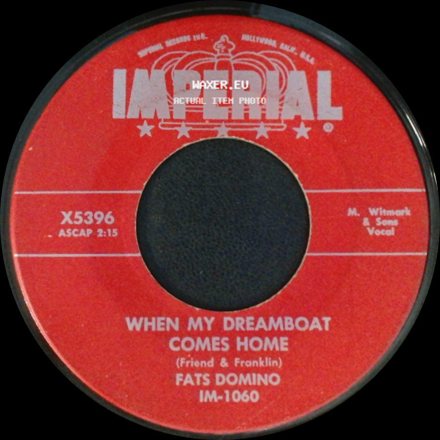 Fats Domino - So-Long / When My Dreamboat Comes Home side B