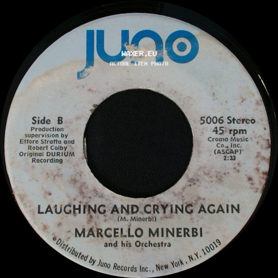 Marcello Minerbi And His Orchestra - Theme From "Z" (To Yelasto Pedi) / Laughing And Crying Again side B