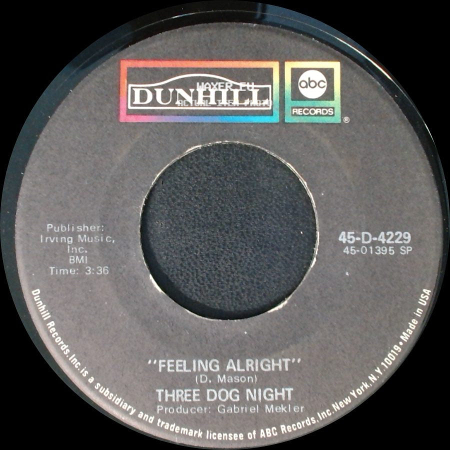 Three Dog Night - Celebrate / Feeling Alright side B