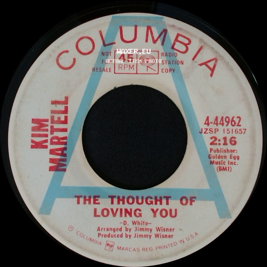 Kim Martell - Ev'rybody Loves To Be A Winner / The Thought Of Loving You side B