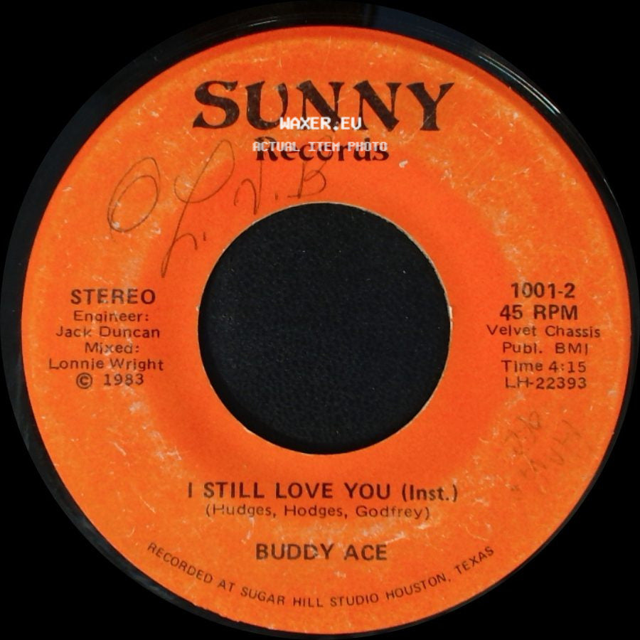 Buddy Ace - Better Think Again / I Still Love You (Inst.) side B