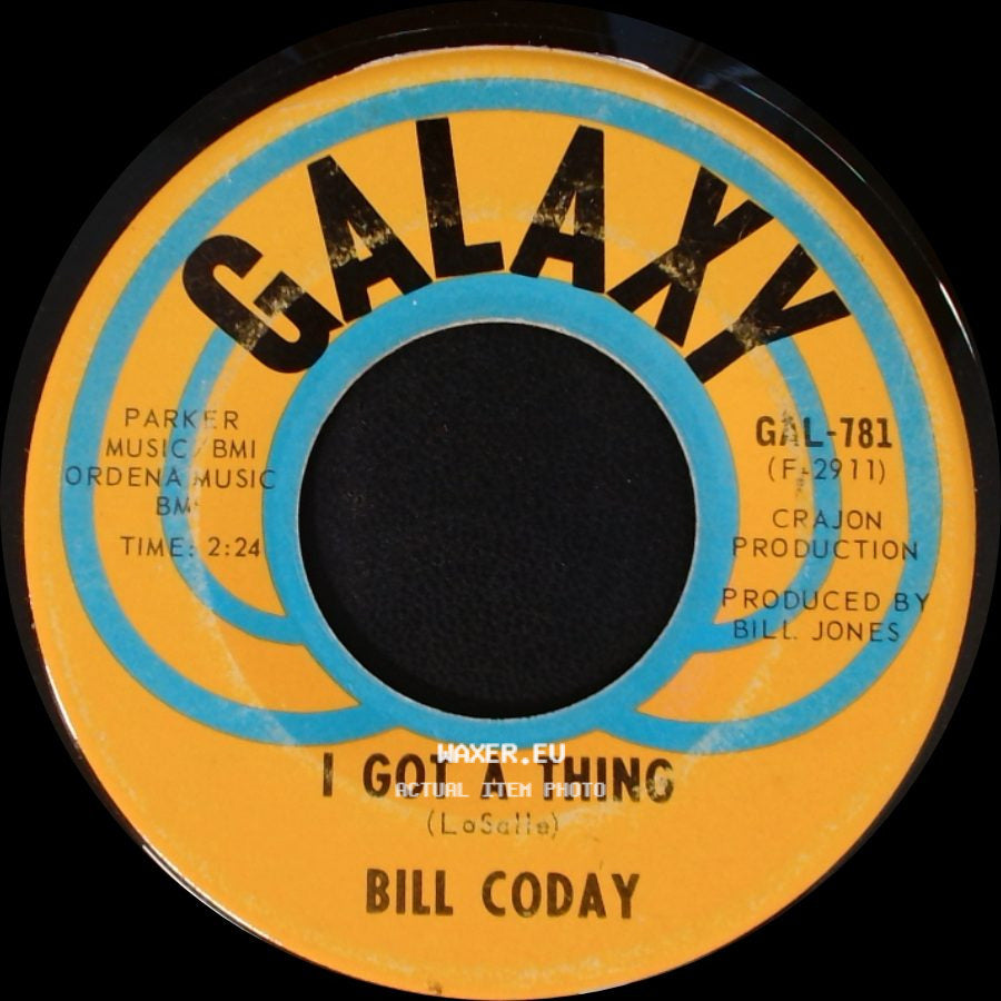 Bill Coday - Let Me Be Your Handy Man / I Got A Thing side B