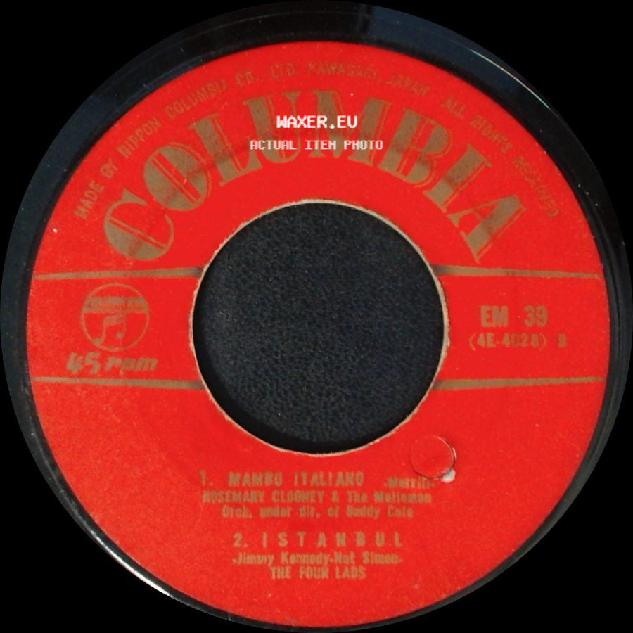 Rosemary Clooney & The Mellomen - Unknown Title A / Mambo Italiano / Istanbul side B