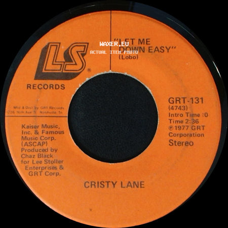 Cristy Lane - This Is The First Time (I've Seen The Last Time On Your Face) / Let Me Down Easy side B