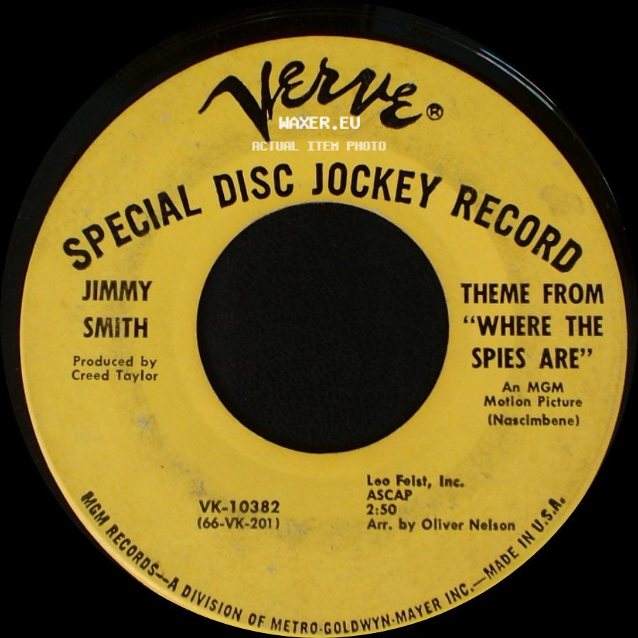 Jimmy Smith - Slow Theme From "Where The Spies Are" / Theme From "Where The Spies Are" side B