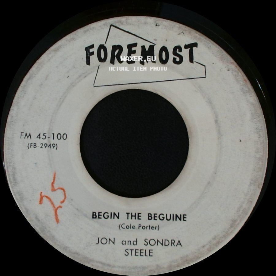 Jon And Sondra Steele - Begin The Beguine / My Happiness side A